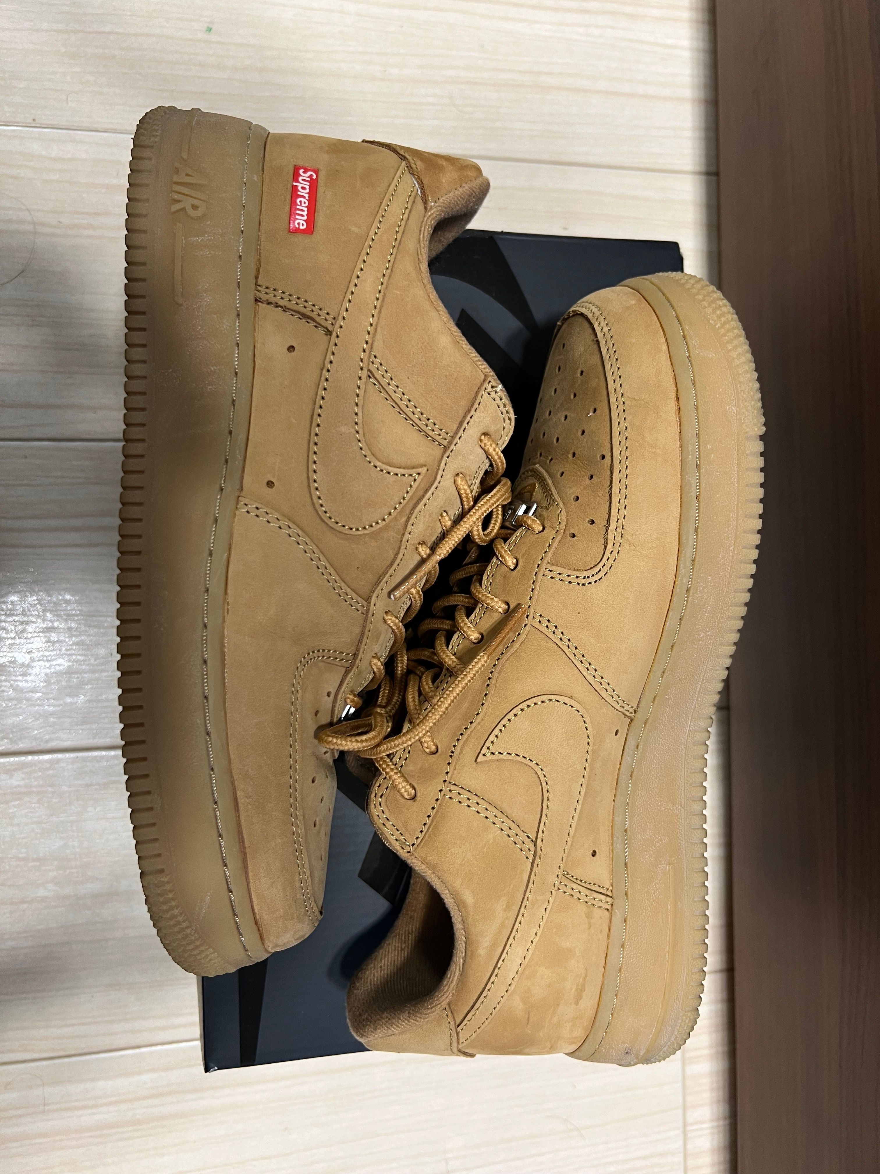 Supreme × Nike Air Force 1 Low "Flax/Wheat"