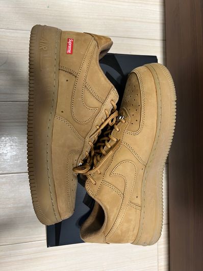 Supreme × Nike Air Force 1 Low "Flax/Wheat"