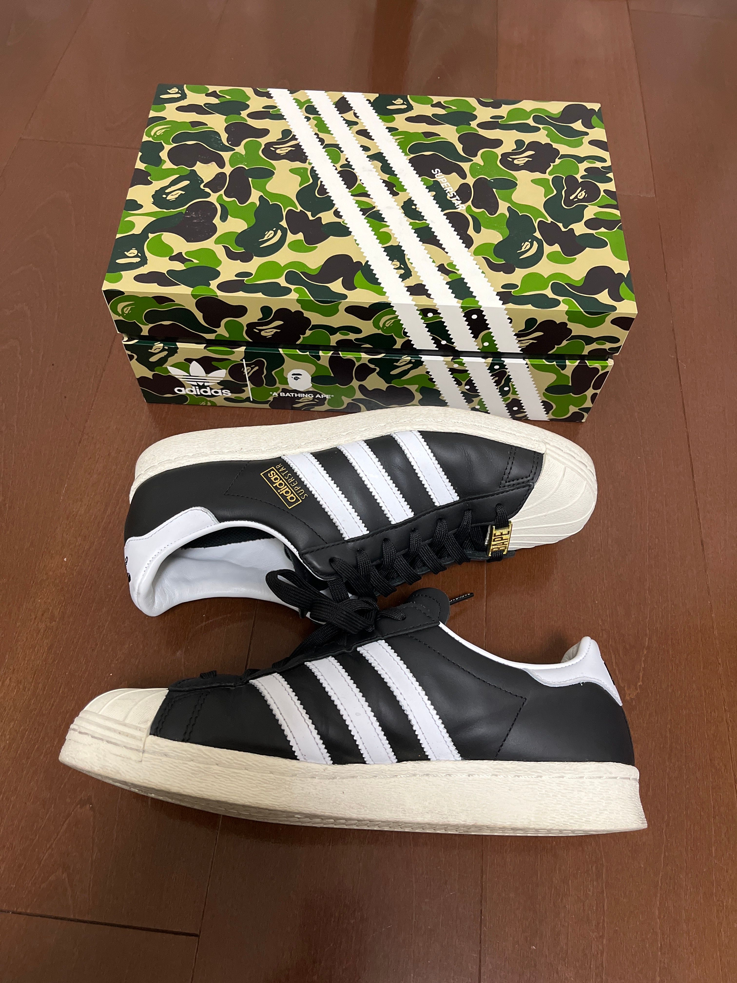A BATHING APE × adidas Superstar "Black"