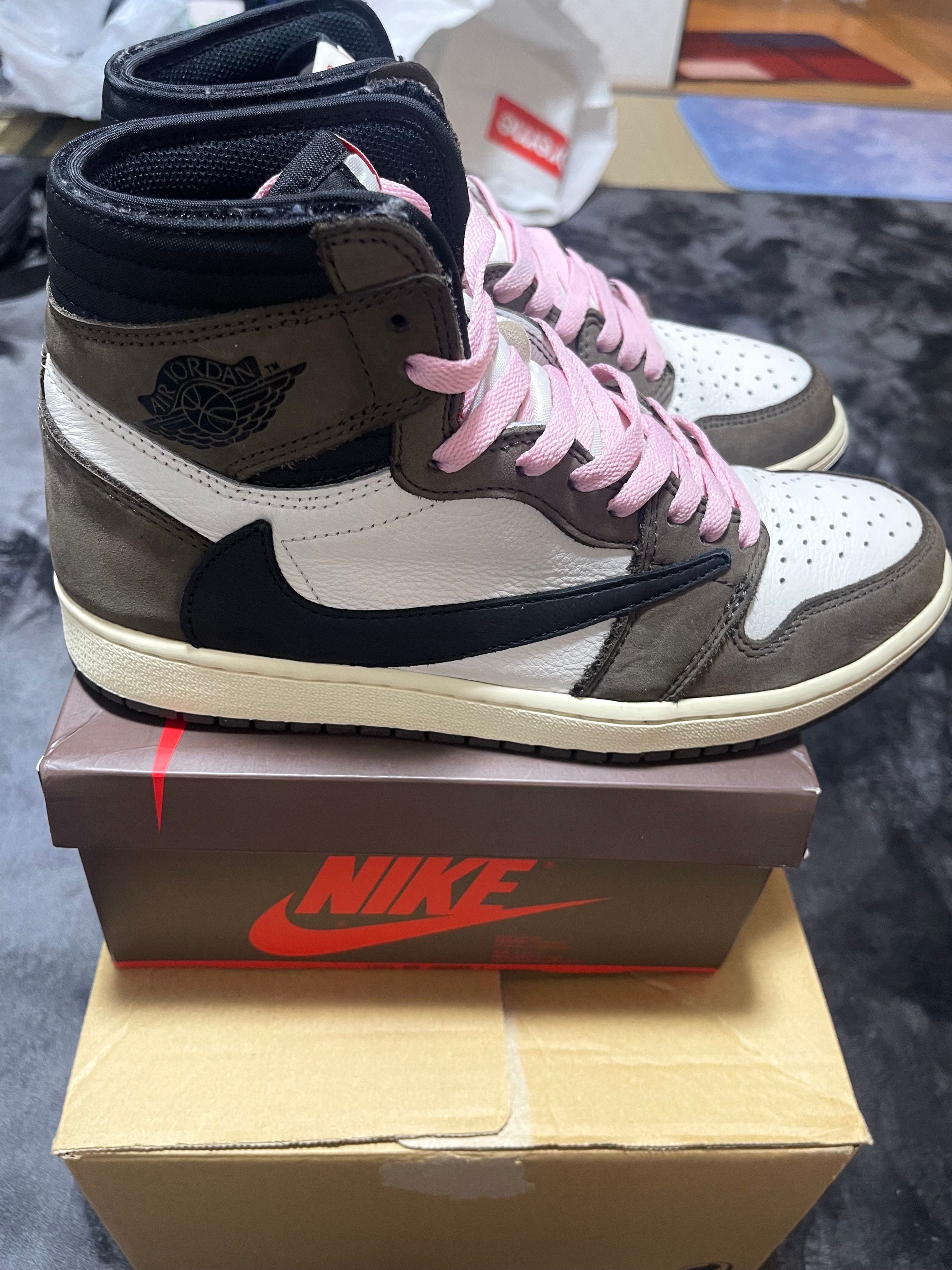 Travis Scott × Nike Air Jordan 1 Retro High OG TS SP "Sail/Dark Mocha"