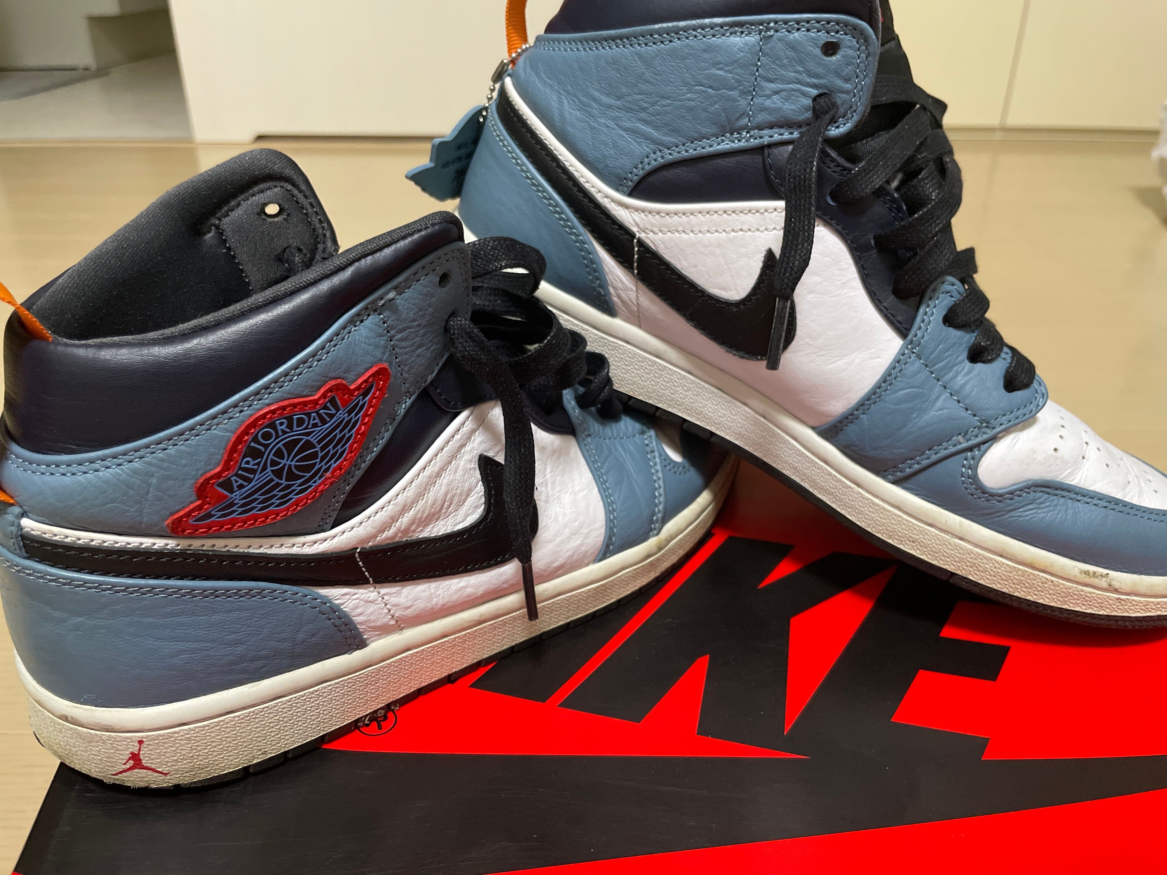 FACETASM × Nike Air Jordan 1 Mid "White/Navy"