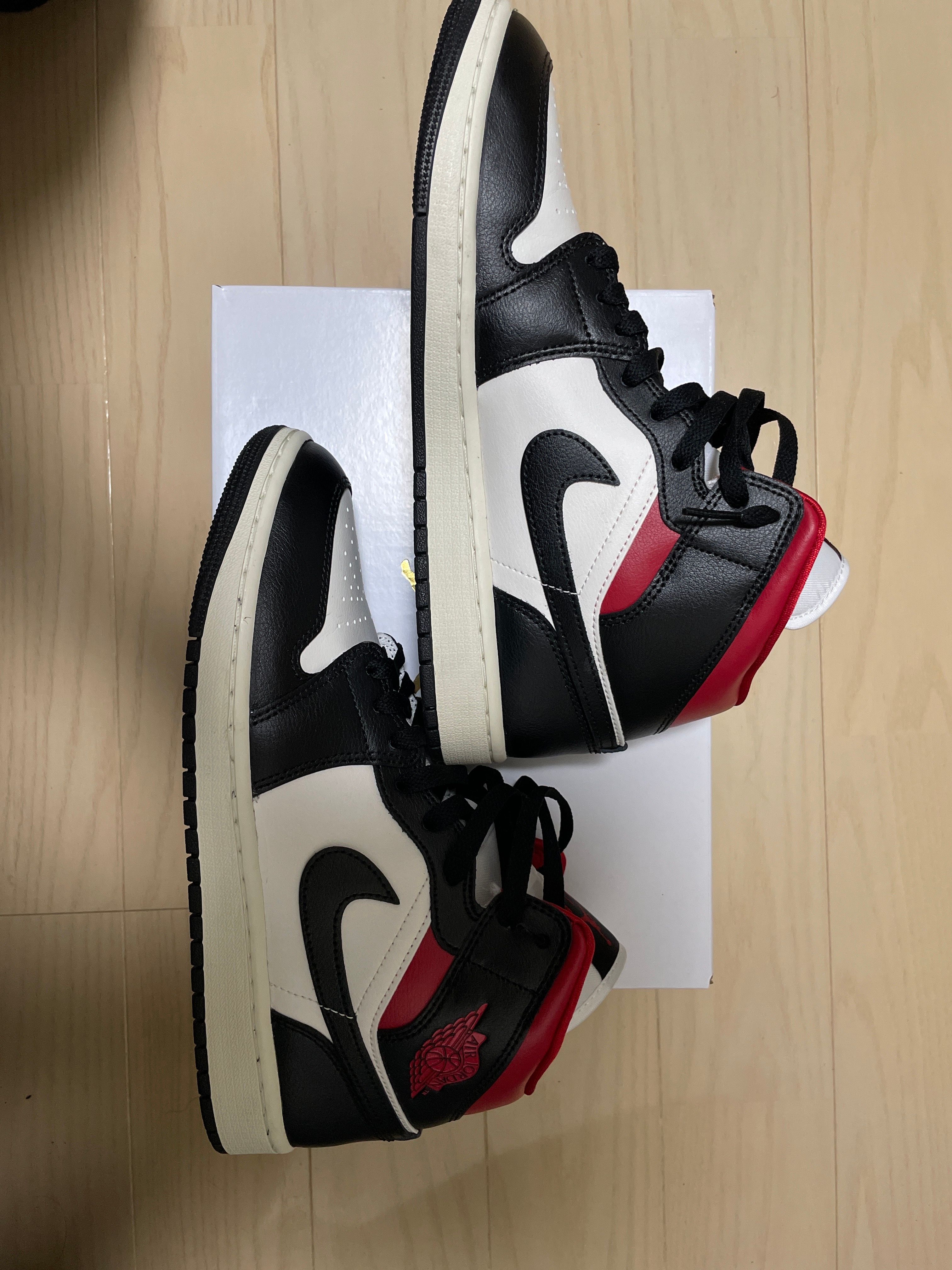 Nike Women's Air Jordan 1 Mid "Black/Gym Red"