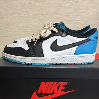 Nike Air Jordan 1 Low OG "Black and Dark Powder Blue/UNC"