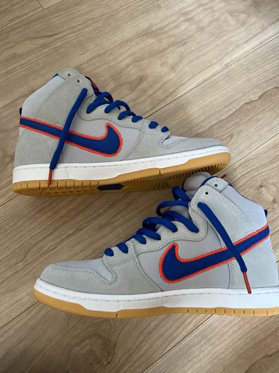 Nike SB Dunk High "Rush Blue and Team Orange/New York Mets"