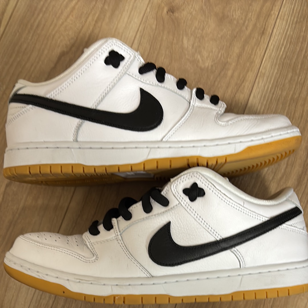Nike SB Dunk Low Pro "White/Black-White-Gum Light Brown"