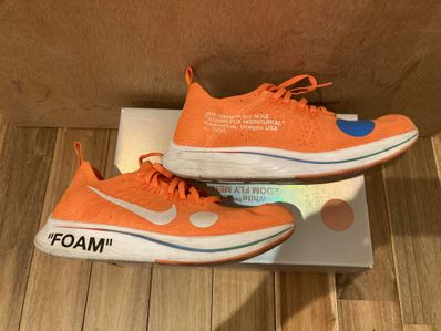 Off-White × Nike Zoom Fly Mercurial Flyknit "Total Orange/White/Volt"