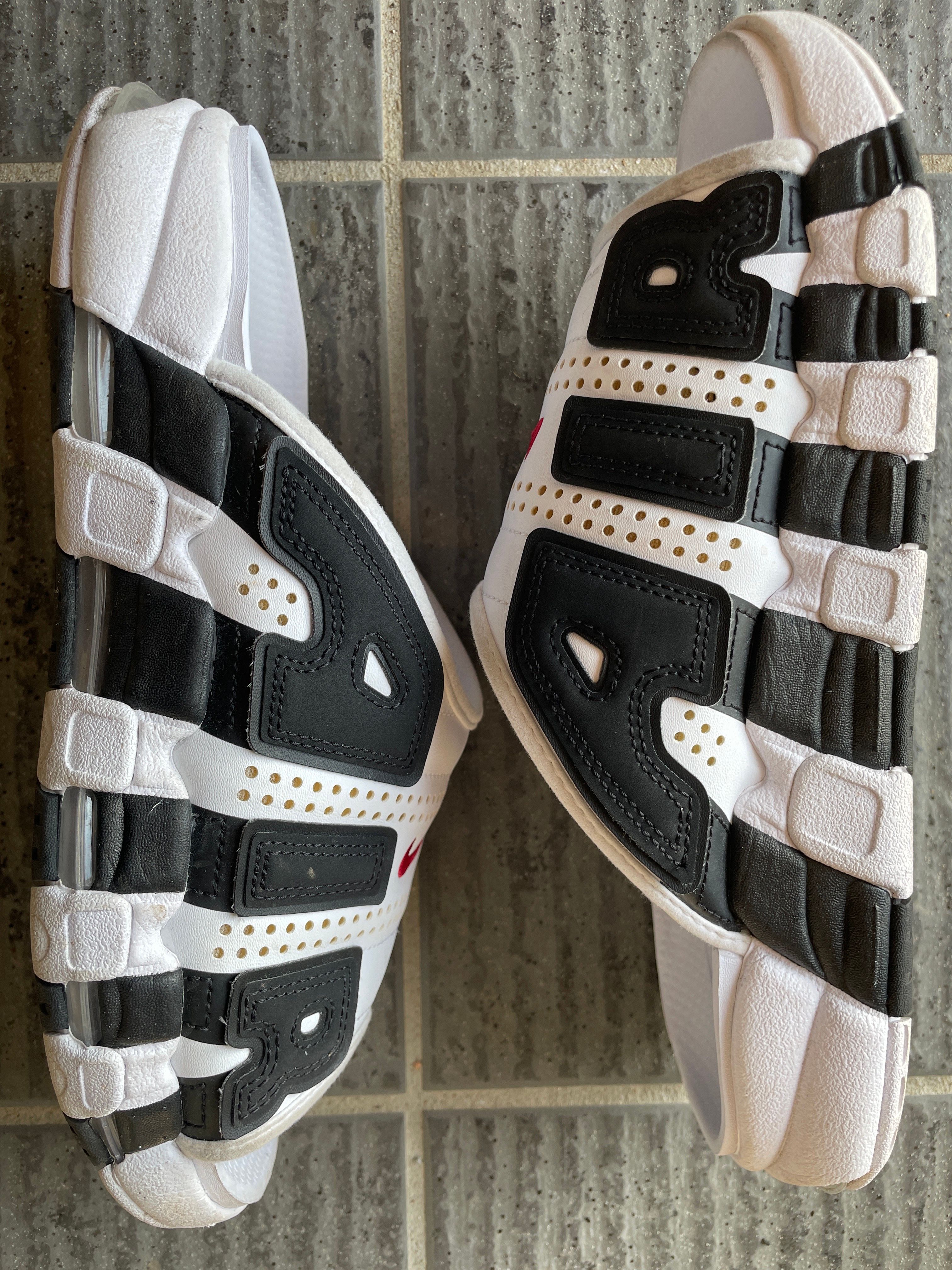 Nike Air More Uptempo Slide "White and Black"