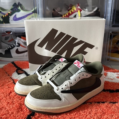 Travis Scott × Nike Air Jordan 1 Low OG SP "Reverse Olive"