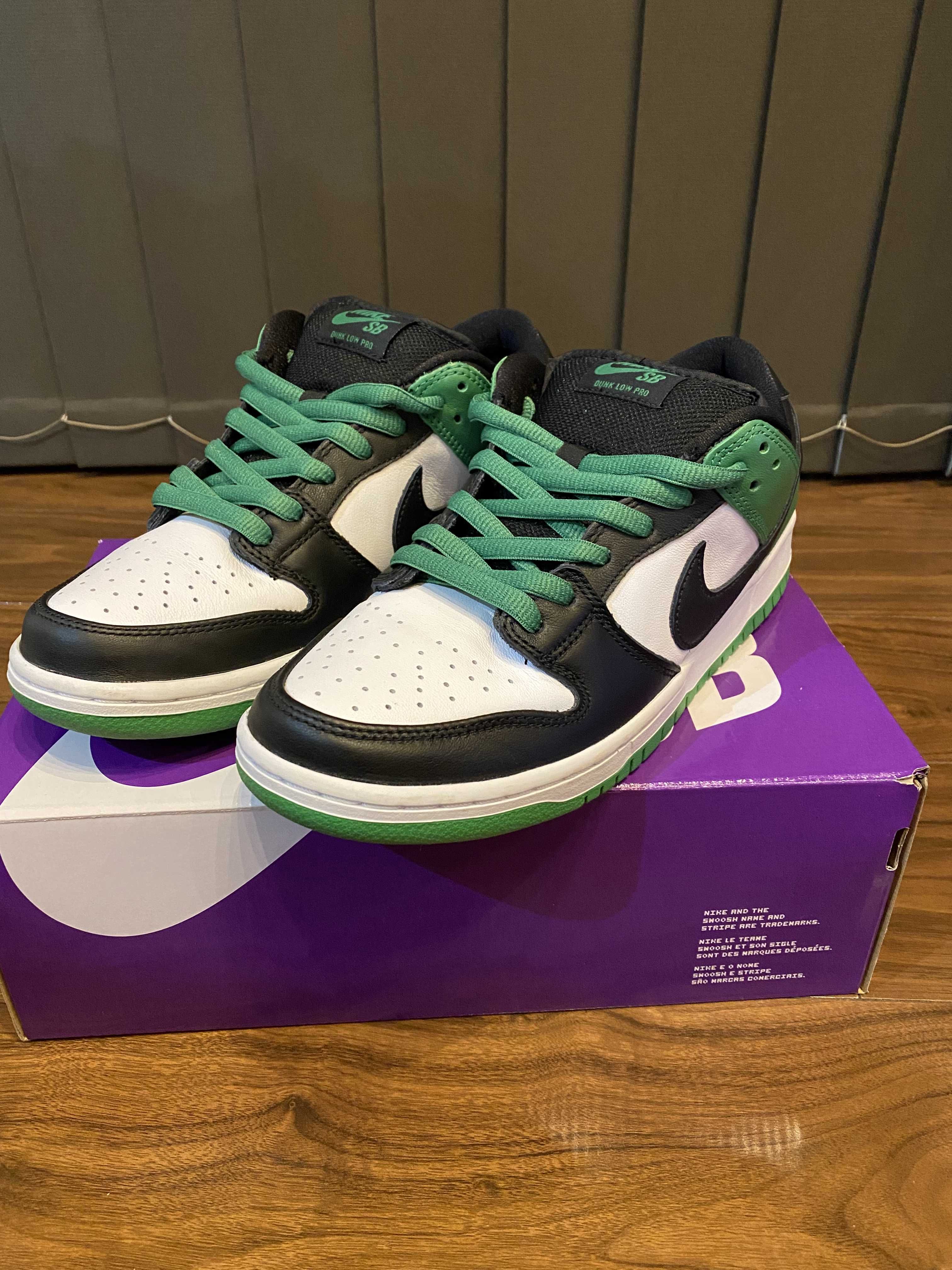 Nike SB Dunk Low Pro "Black and Classic Green"