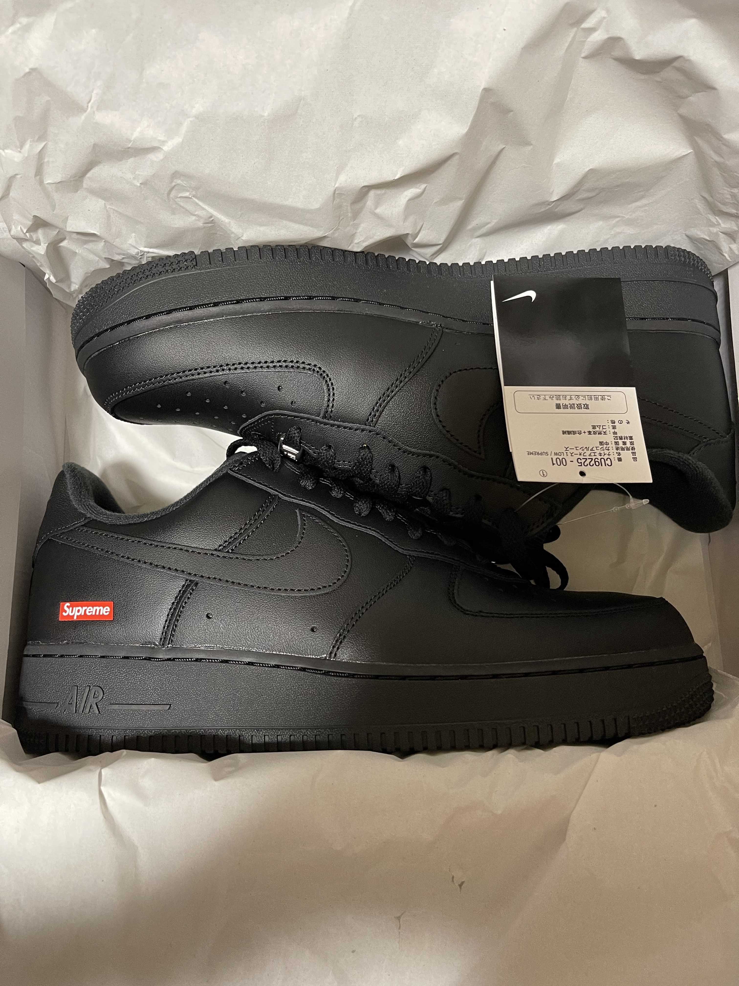 Supreme × Nike Air Force 1 Low "Black"