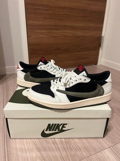 Travis Scott × Nike Women's Air Jordan 1 Low OG "Medium Olive"