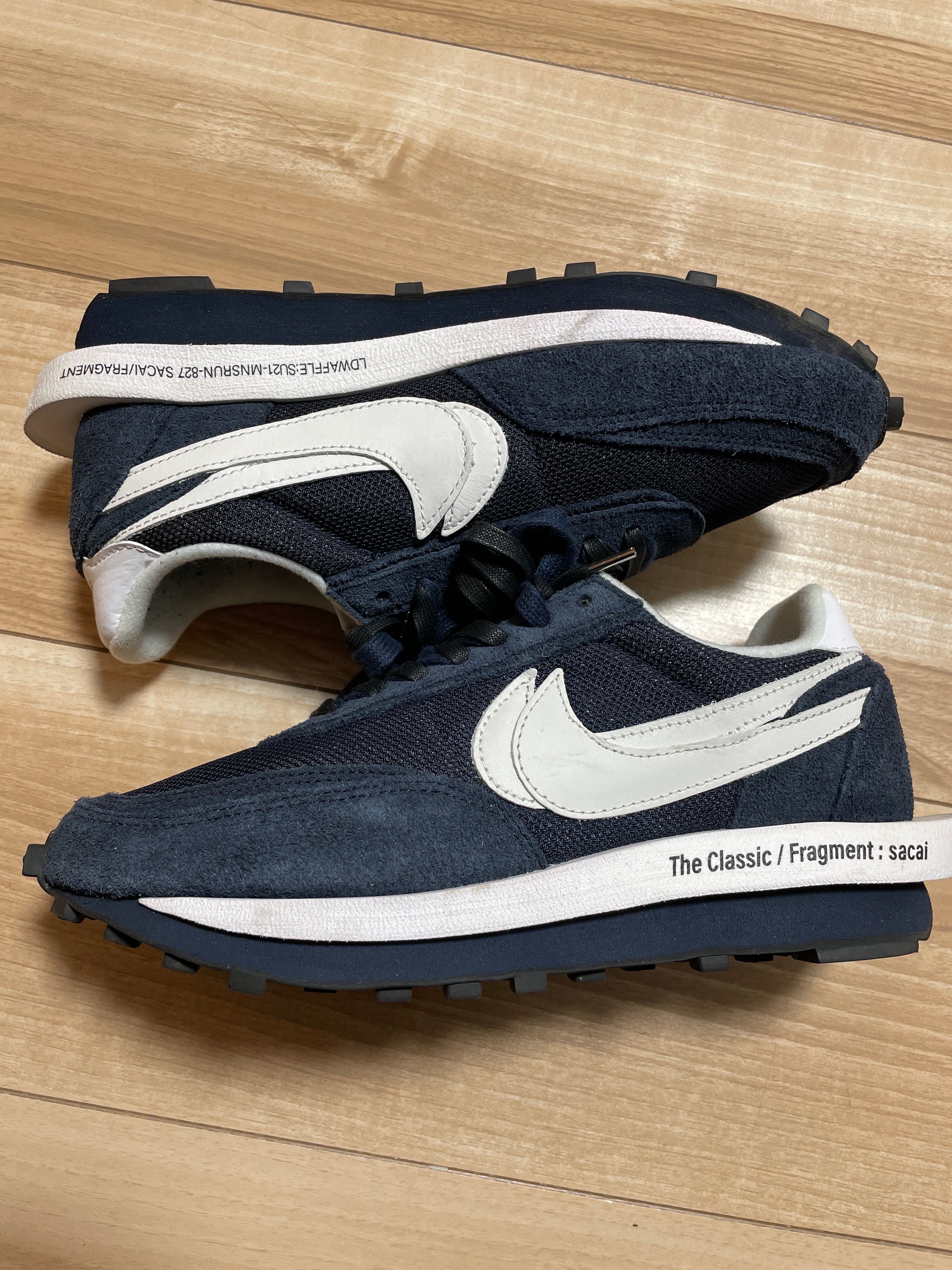 Fragment × sacai × Nike LD Waffle "Blackended Blue"