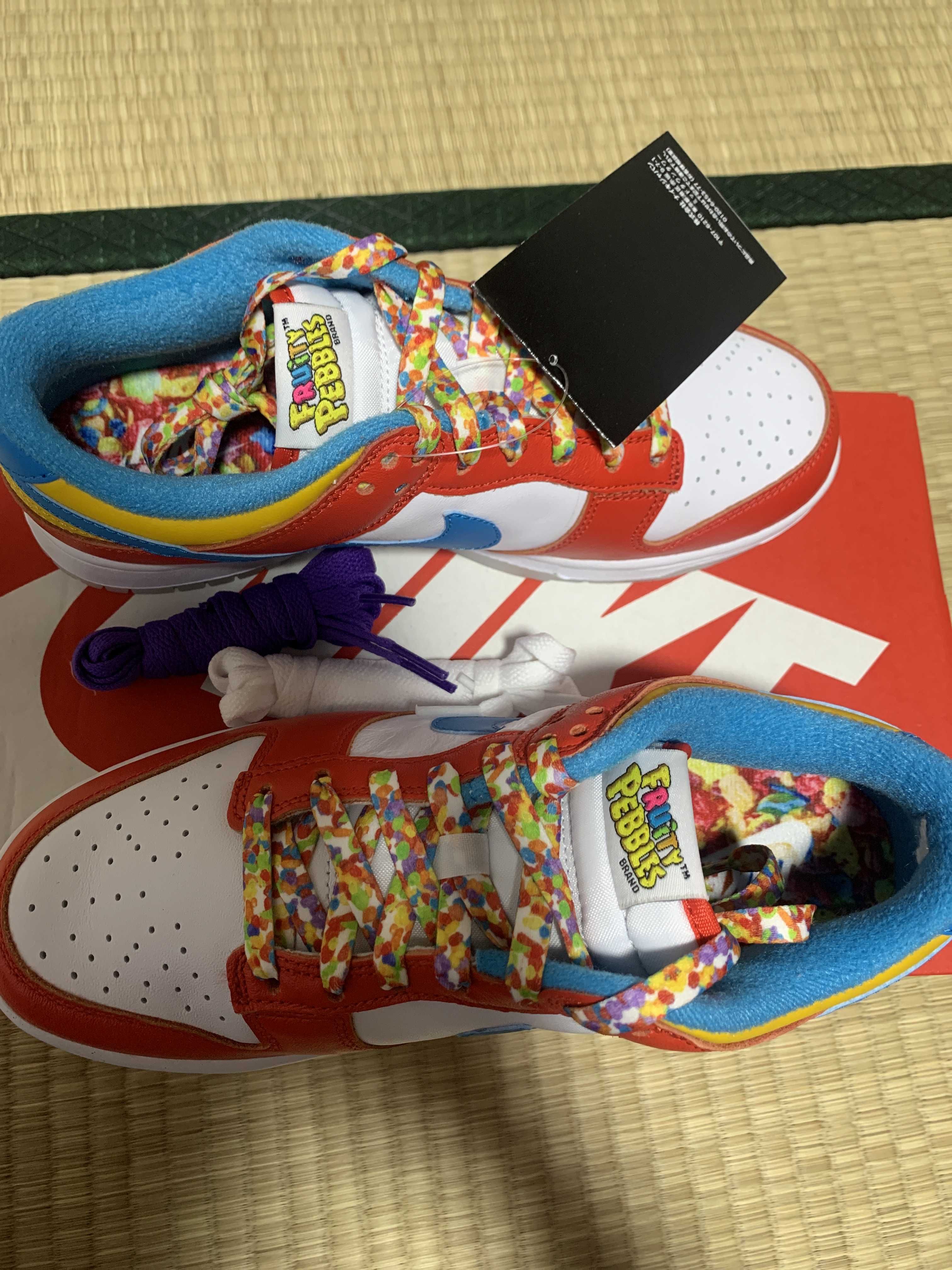 FRUiTY PEBBLESTM × Nike Dunk Low QS "Habanero Red/Dark Sulfur/Laser Blue"