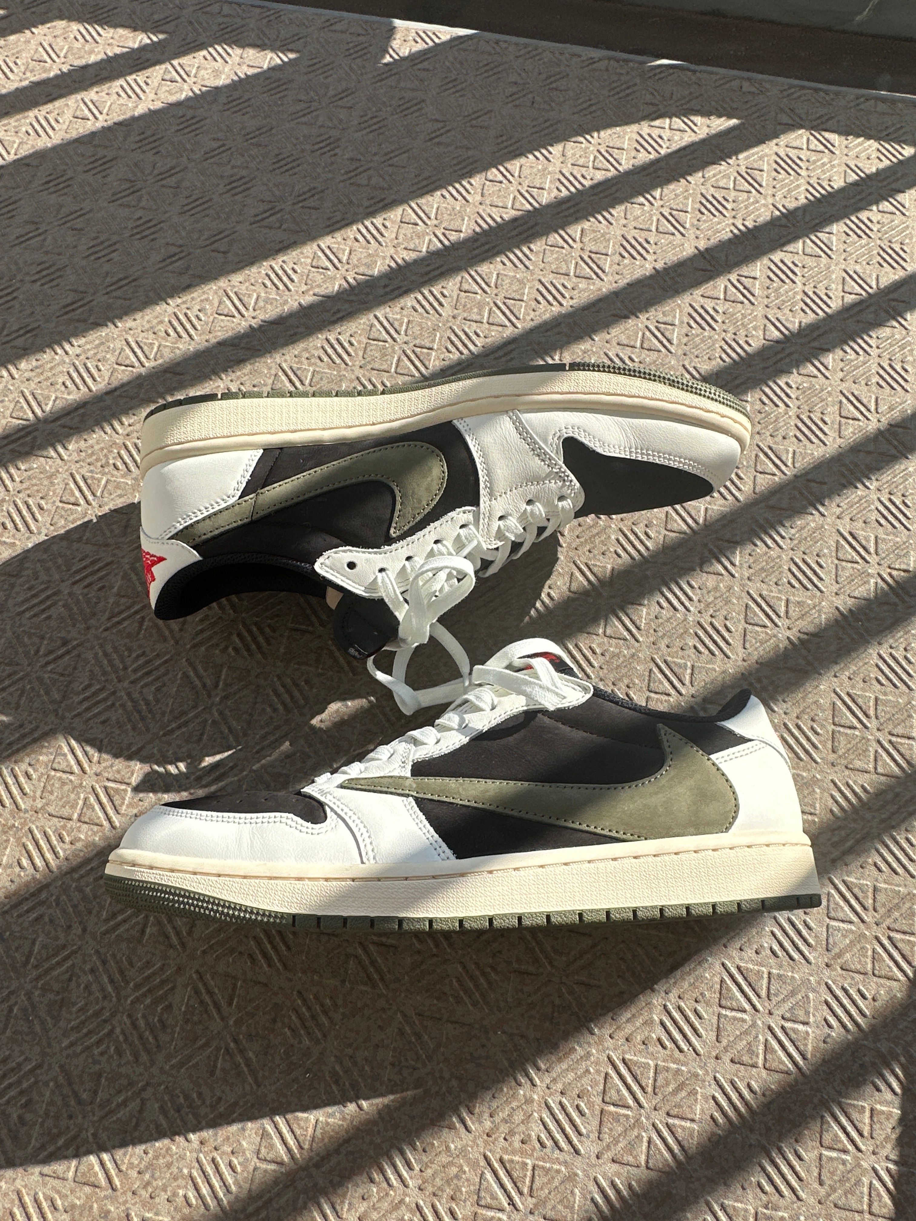 Travis Scott × Nike Women's Air Jordan 1 Low OG "Medium Olive"