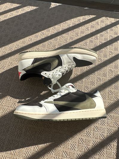 Travis Scott × Nike Women's Air Jordan 1 Low OG "Medium Olive"