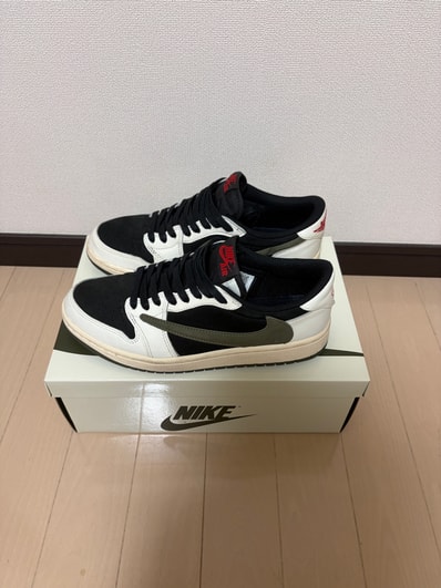 Travis Scott × Nike Women's Air Jordan 1 Low OG "Medium Olive"