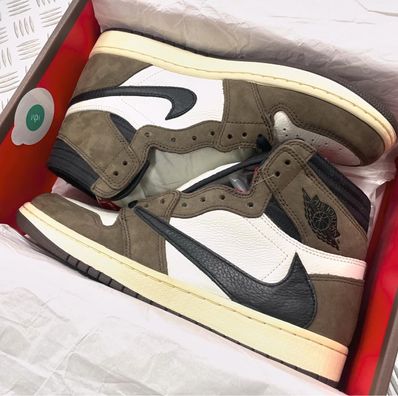 Travis Scott × Nike Air Jordan 1 Retro High OG TS SP "Sail/Dark Mocha"