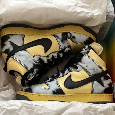 Nike Dunk High "Black Acid Wash"