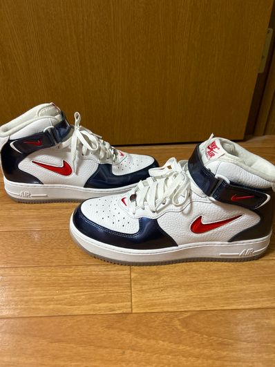 Nike Air Force 1 Mid QS "University Red and Midnight Navy"