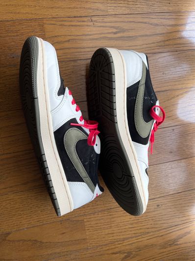 Travis Scott × Nike Women's Air Jordan 1 Low OG "Medium Olive"