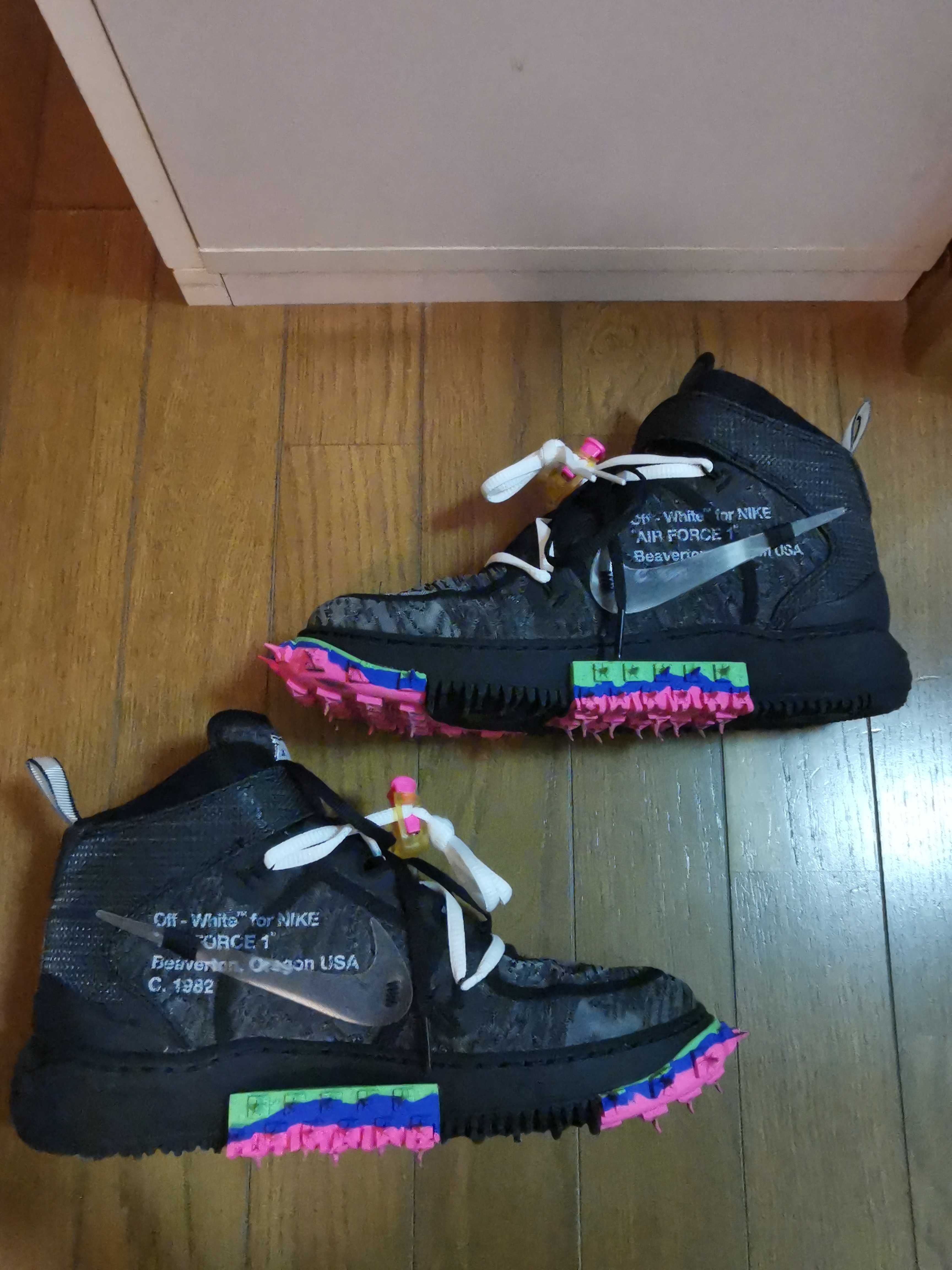 Off-White × Nike Air Force 1 Mid "Black"