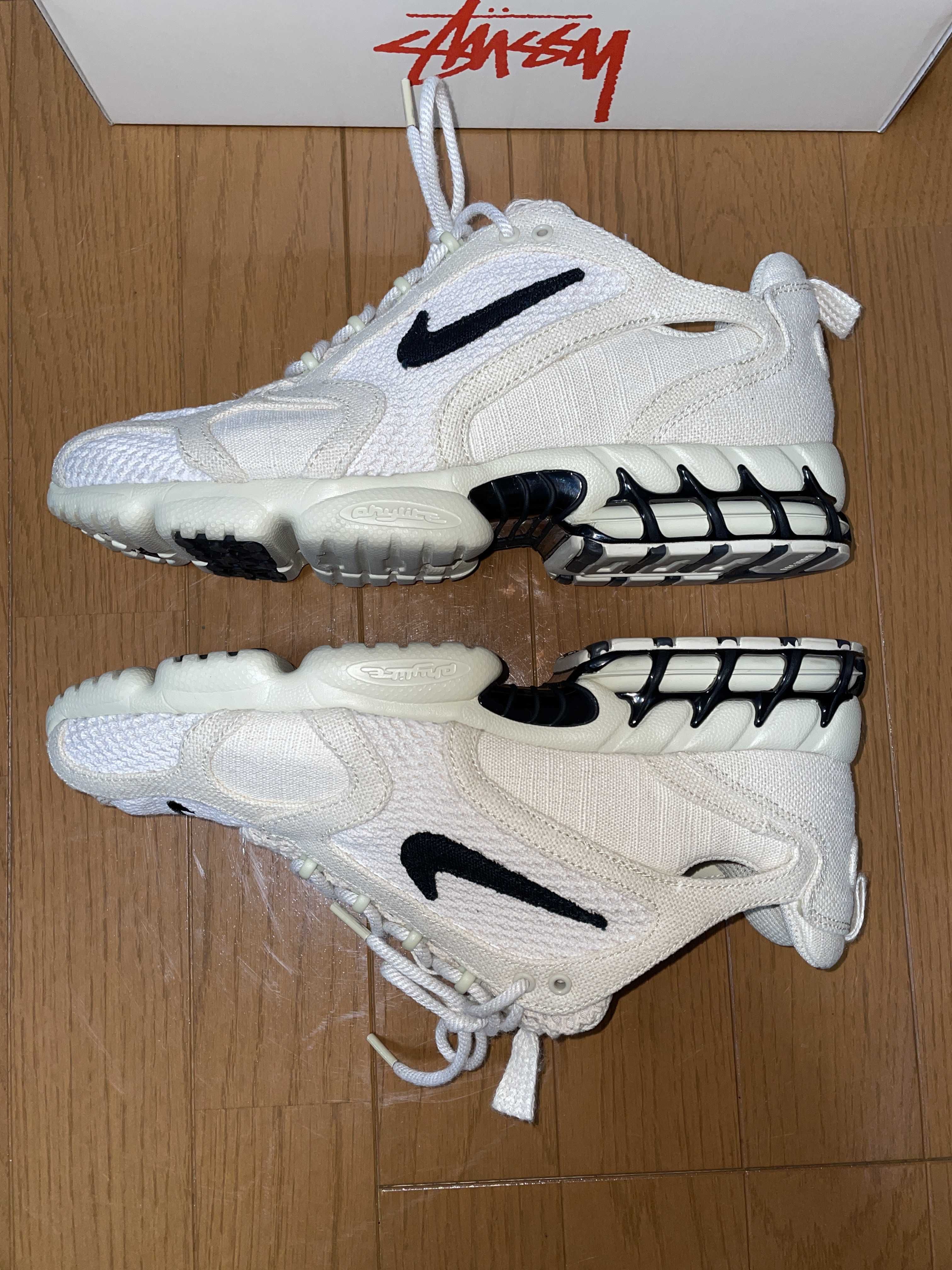 Stussy × Nike Air Zoom Spiridon CG 2 "Fossil/Black"