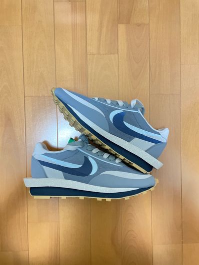 CLOT × Sacai × Nike LD Waffle "Grey Obsidian/Cool Grey"