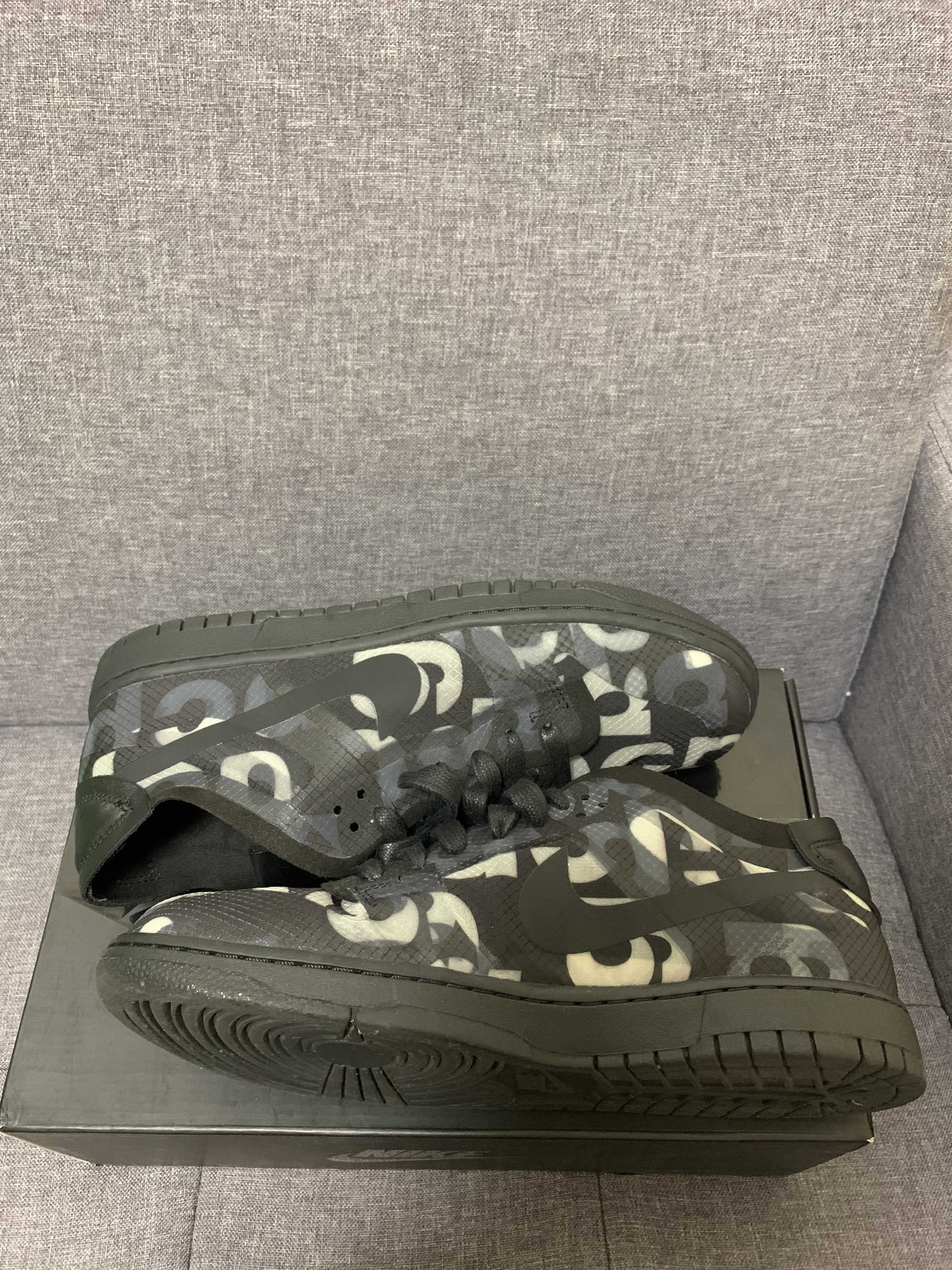 COMME des GARCONS × NIKE DUNK LOW Women's "BLACK/BLACK"