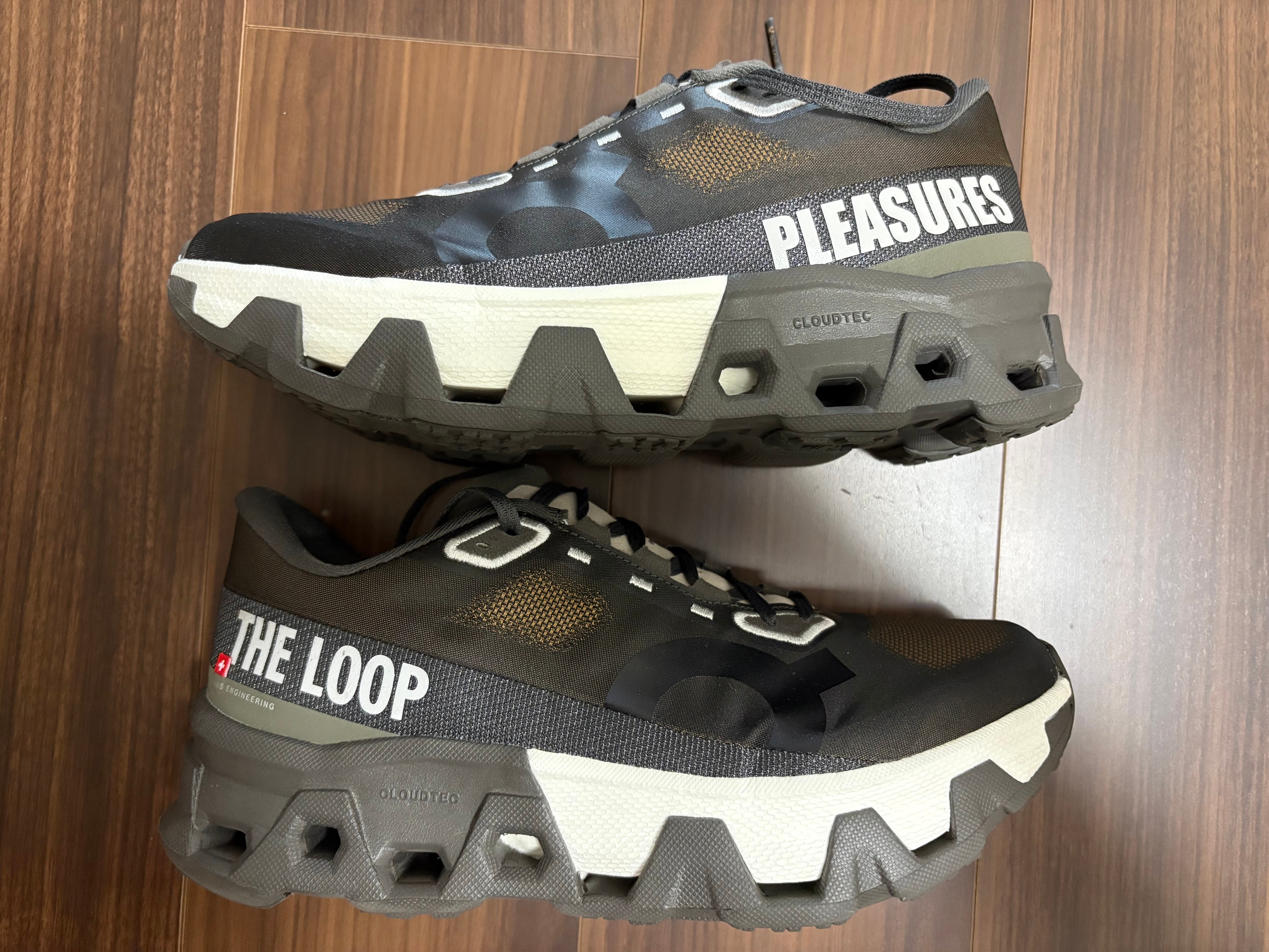 PLEASURES × The Loop × On Cloudmonster Hyper PLS-TL "Espresso/Elk"
