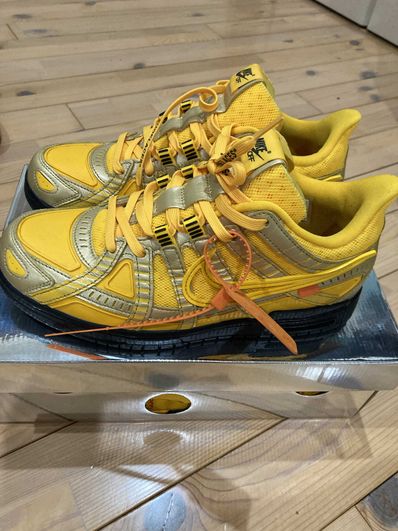Off-White × Nike Air Rubber Dunk "University Gold"