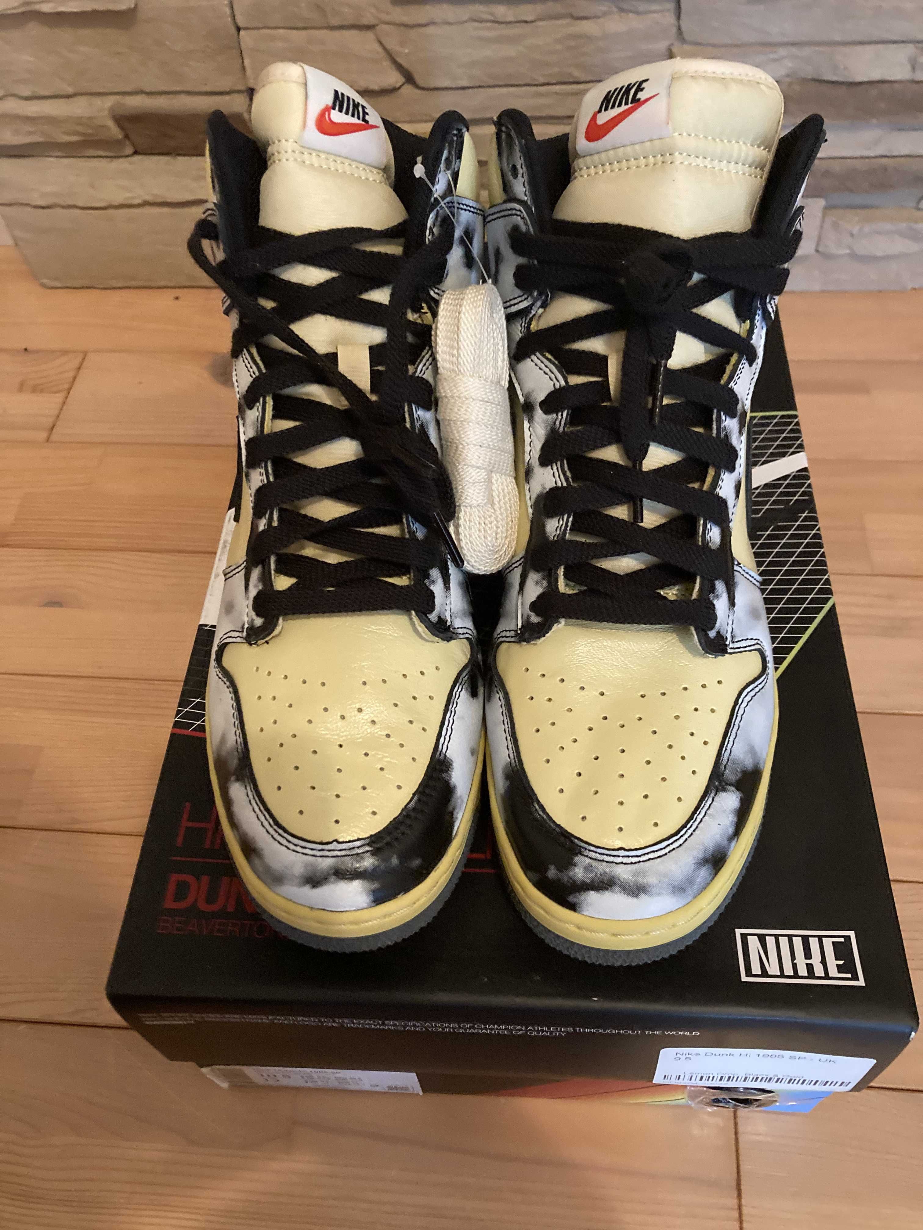 Nike Dunk High "Black Acid Wash"