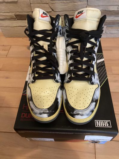 Nike Dunk High "Black Acid Wash"