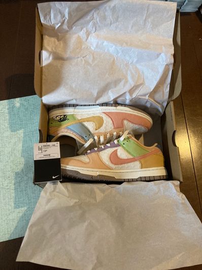 Nike Women's Dunk Low Sun Club "Sail/Sanded Gold/Light Madder Root"