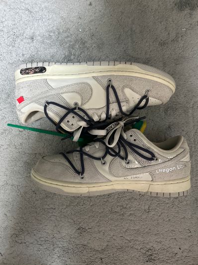 Off-White × Nike Dunk Low "Sail/Neutral Grey/Gridiron"