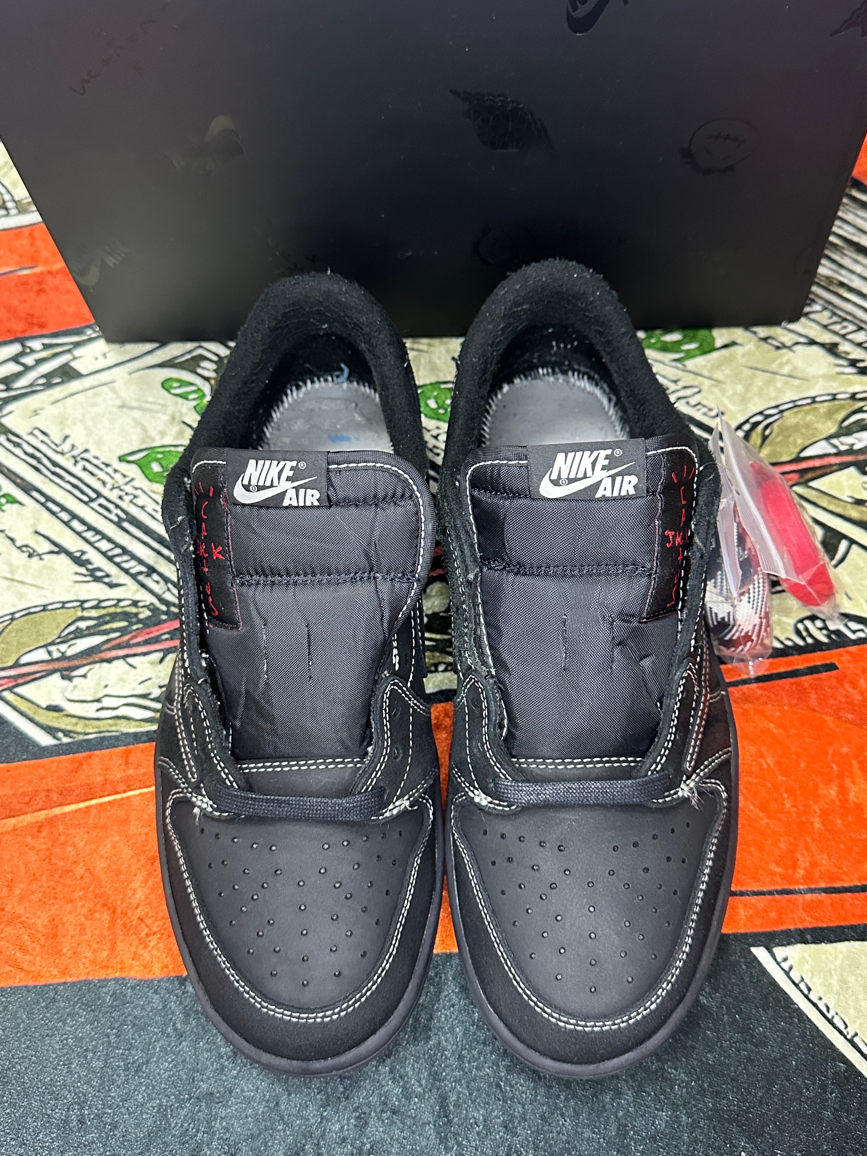 Travis Scott × Nike Air Jordan 1 Low OG SP "Black Phantom"