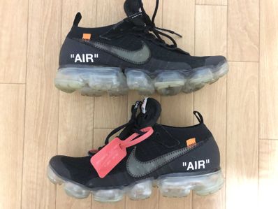 Off-White × Nike Air Vapormax "Black/Total Orange/Clear"