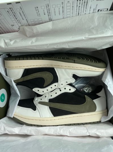 Travis Scott × Nike Women's Air Jordan 1 Low OG "Medium Olive"