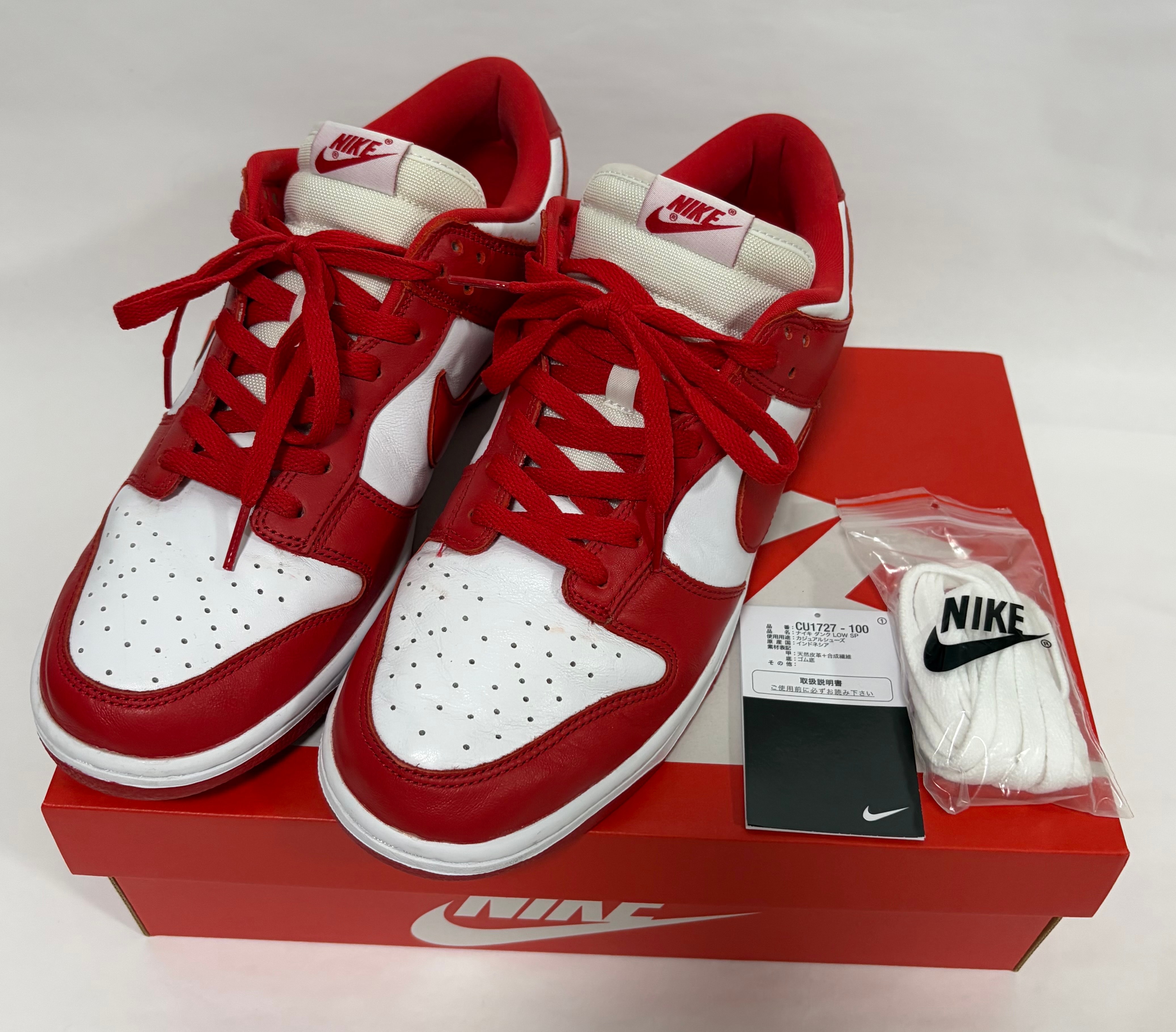 Nike Dunk Low SP "White and University Red"