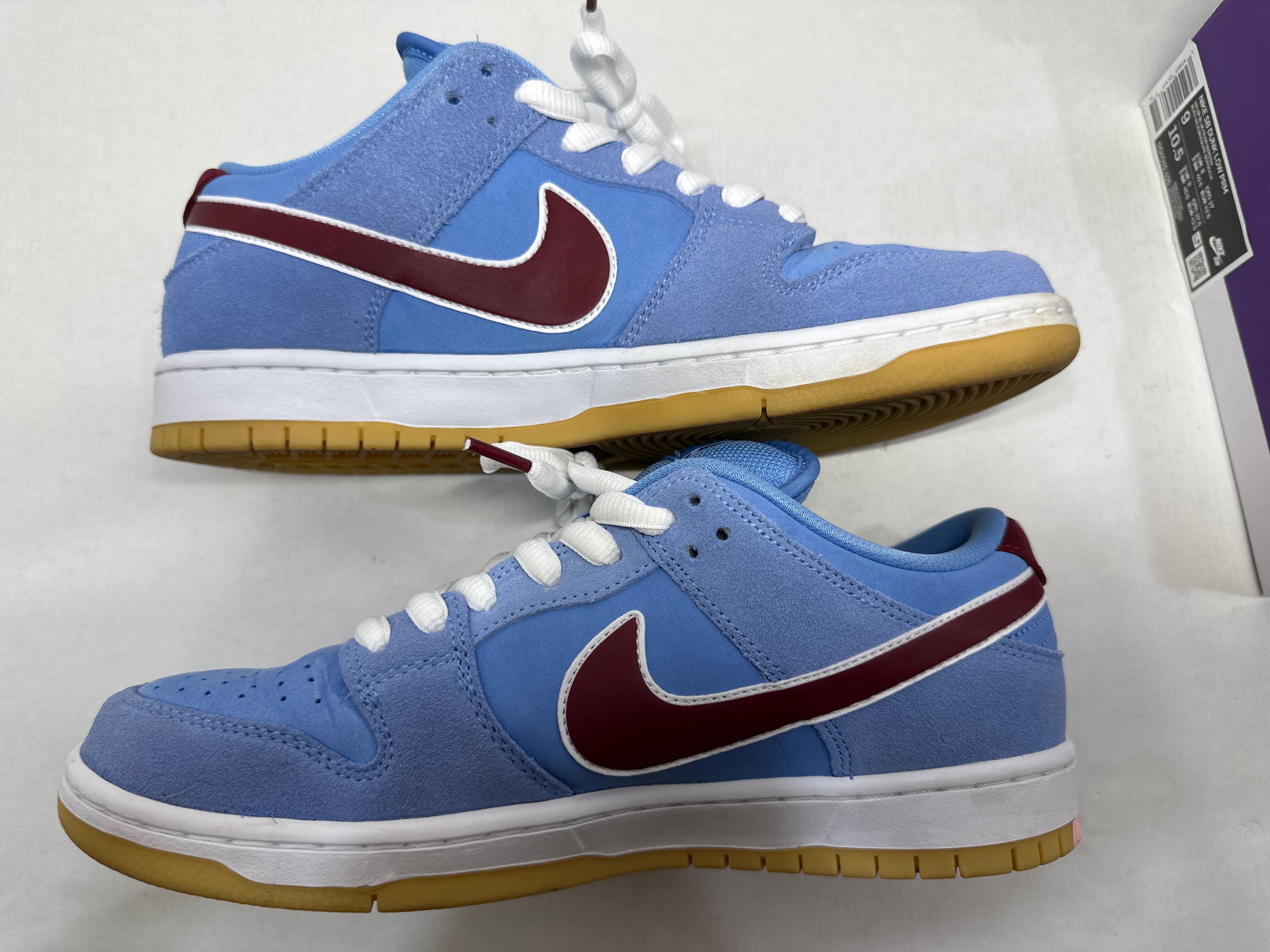 Nike SB Dunk Low Pro "Philadelphia Phillies/Valor Blue and Team Maroon"