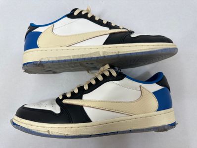 Travis Scott × fragment design × Nike Air Jordan 1 Low OG SP "Military Blue"