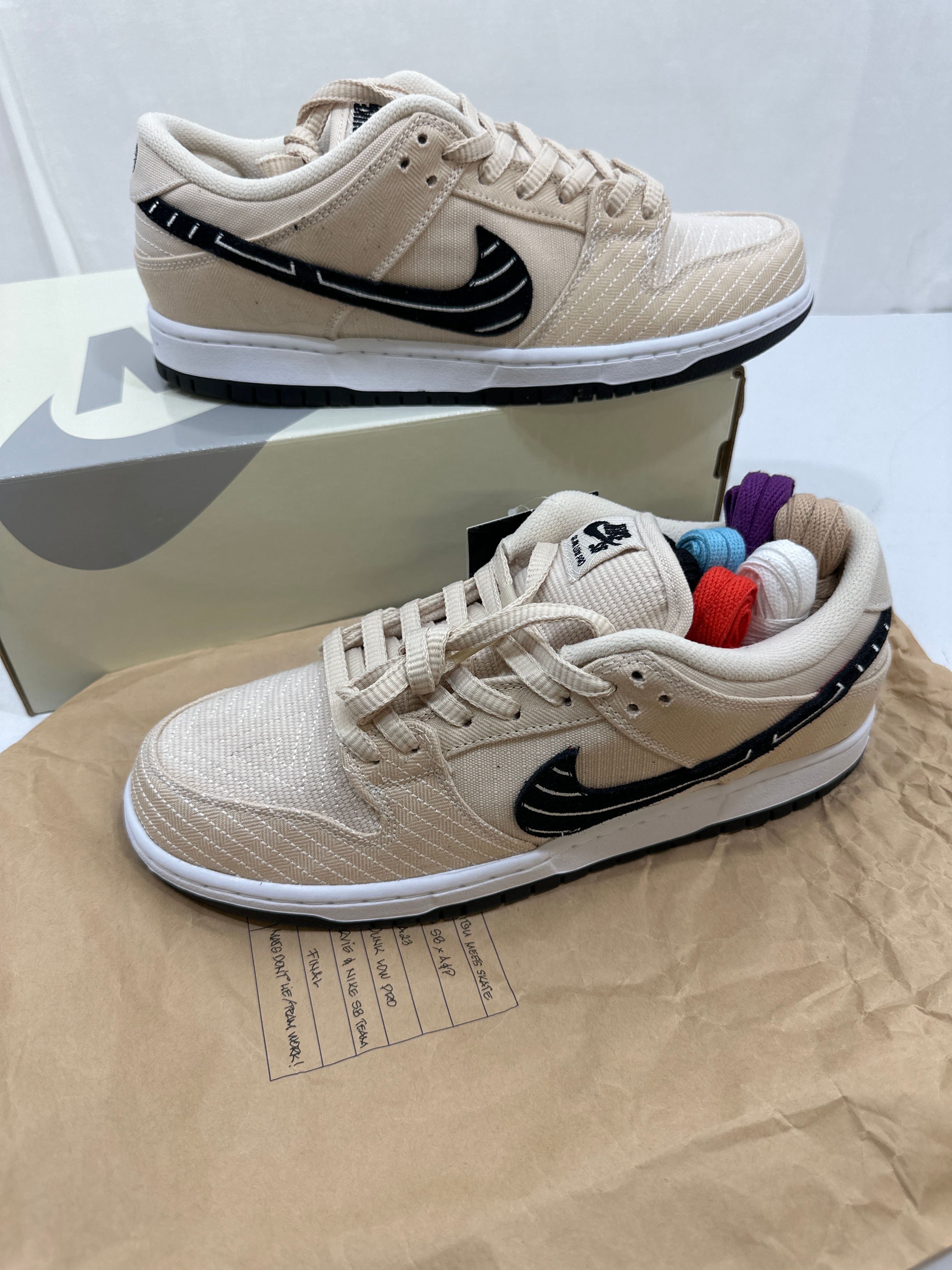 Albino & Preto × Nike SB Dunk Low Pro QS "Pearl White"