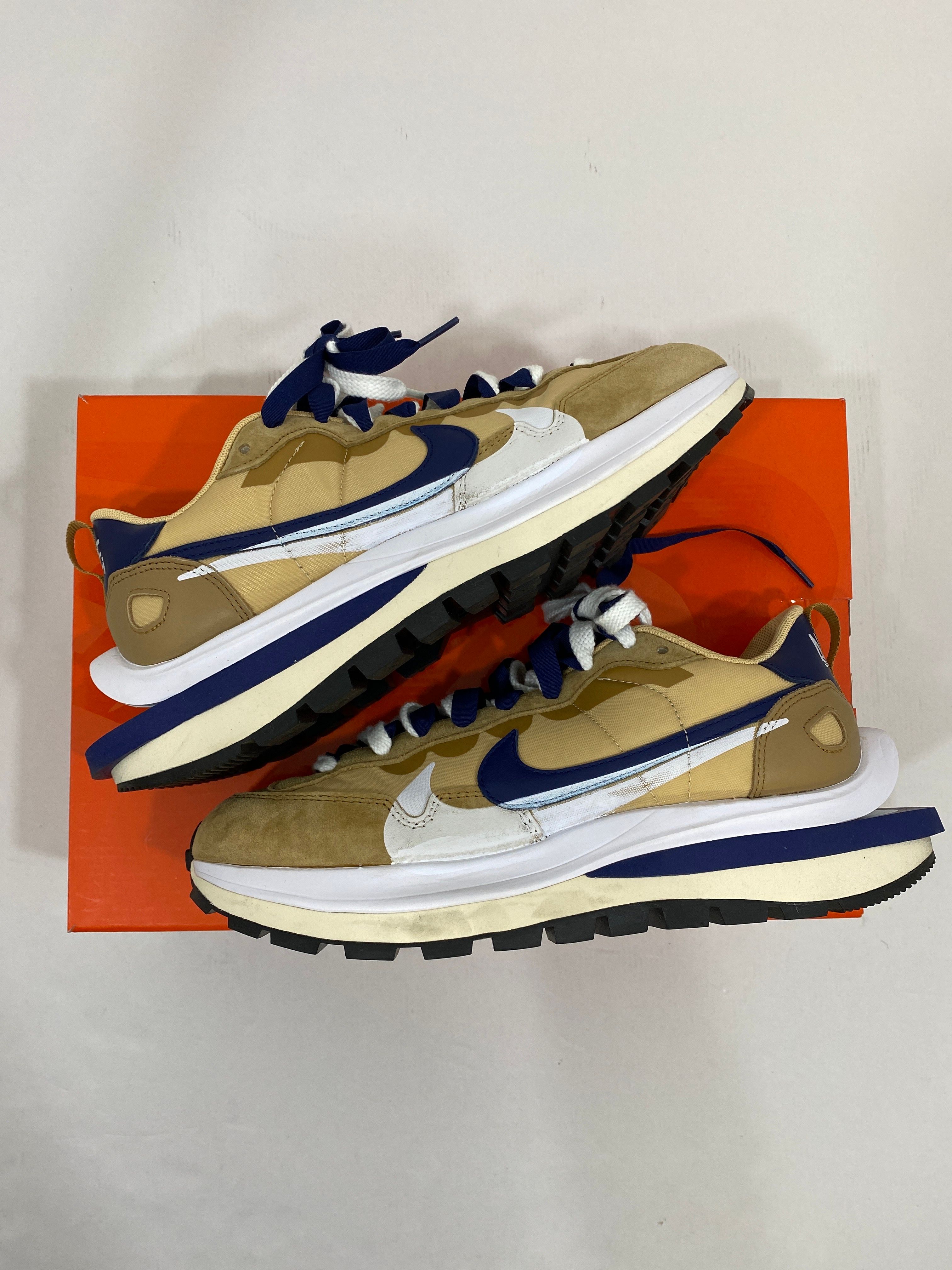 Sacai × Nike Vapor Waffle "Sesame And Blue Void"