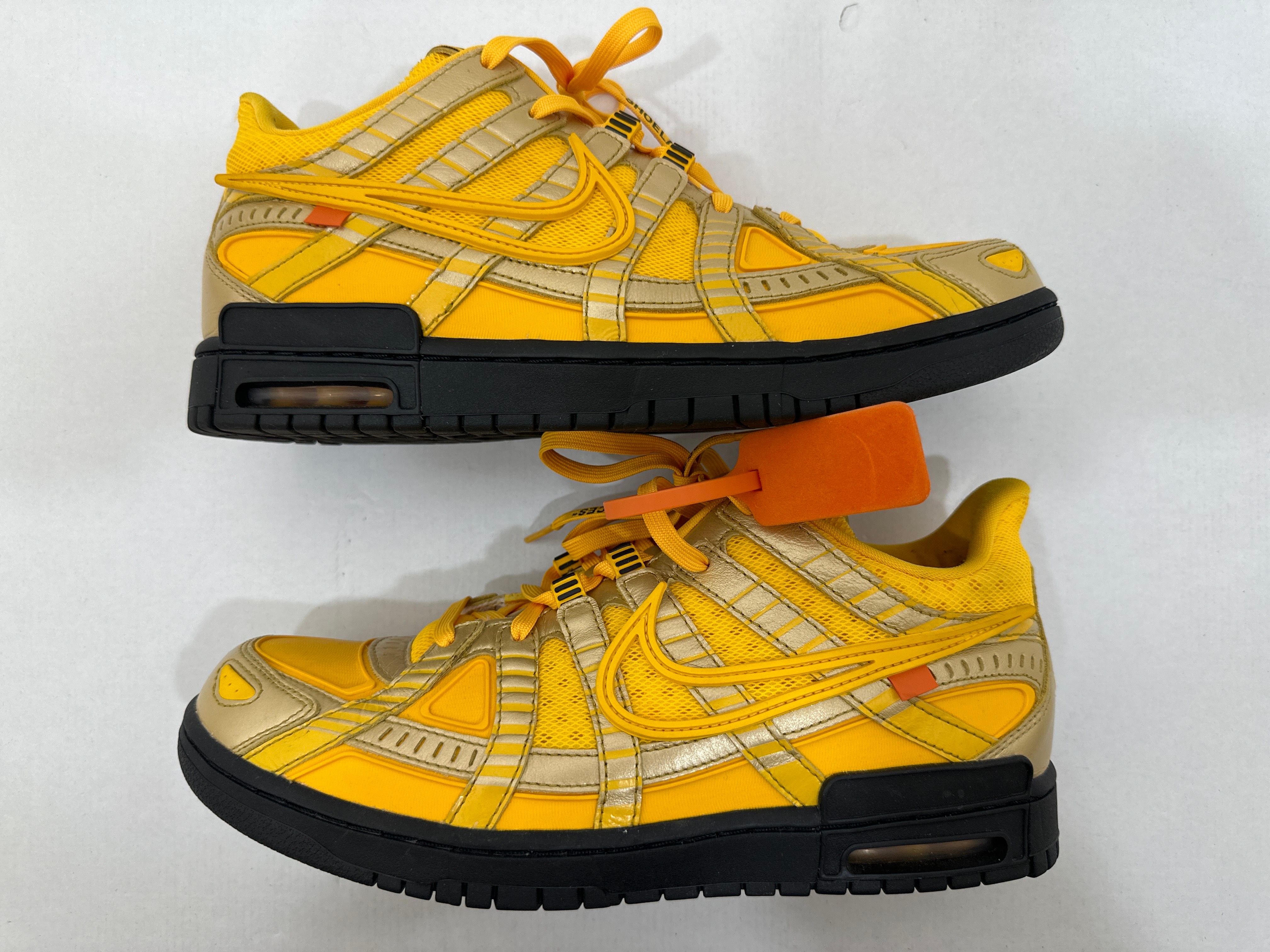 Off-White × Nike Air Rubber Dunk "University Gold"