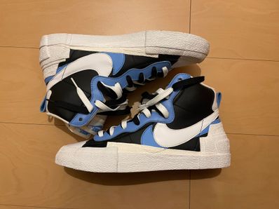 sacai × NIKE BLAZER MID "BLACK / BLUE"