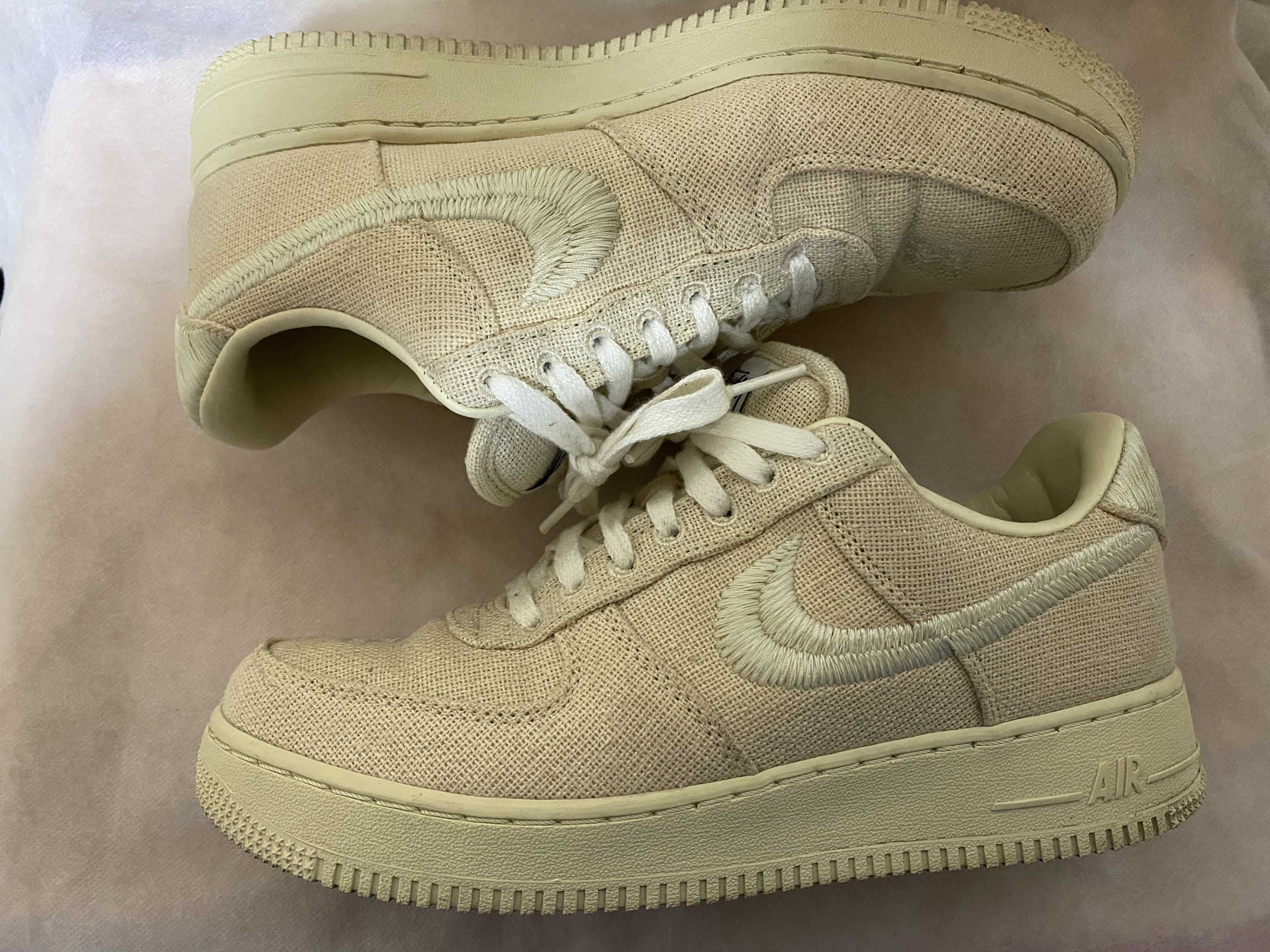 Stussy × Nike Air Force 1 Low "Fossil Stone"
