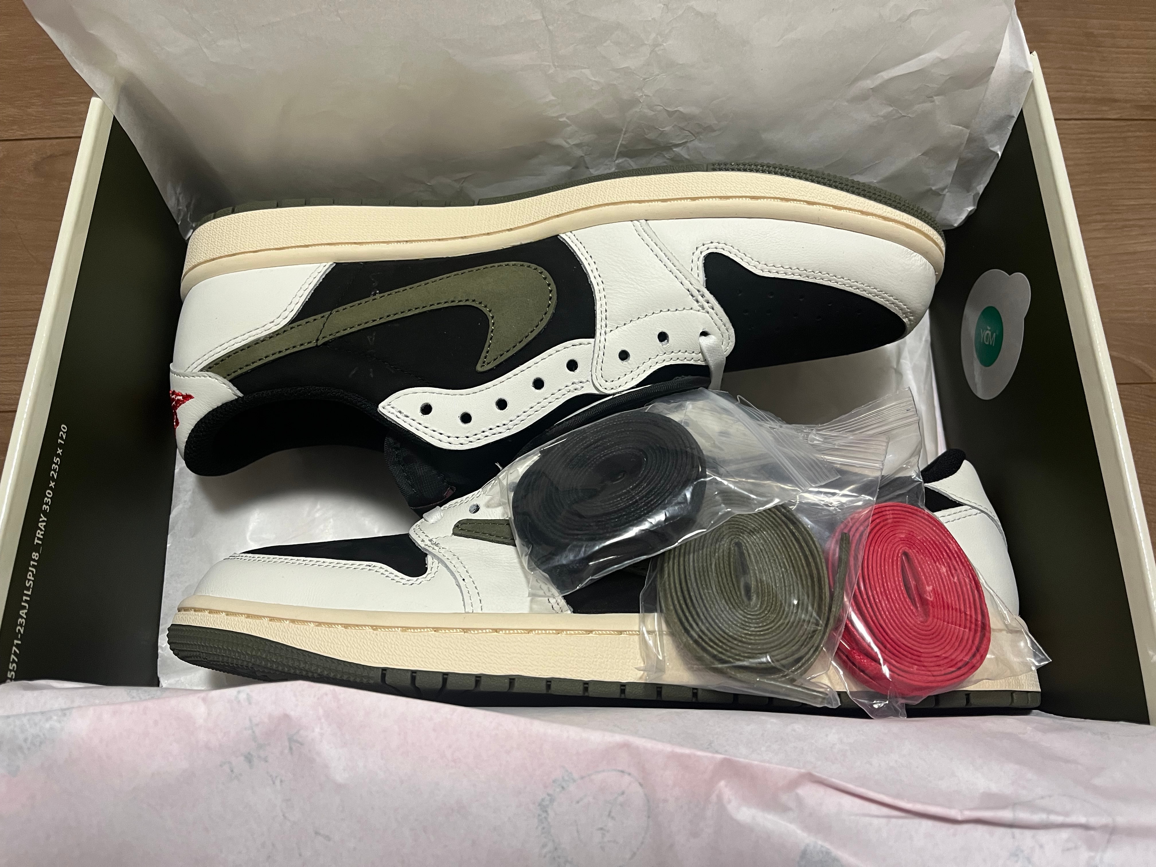 Travis Scott × Nike Women's Air Jordan 1 Low OG "Medium Olive"