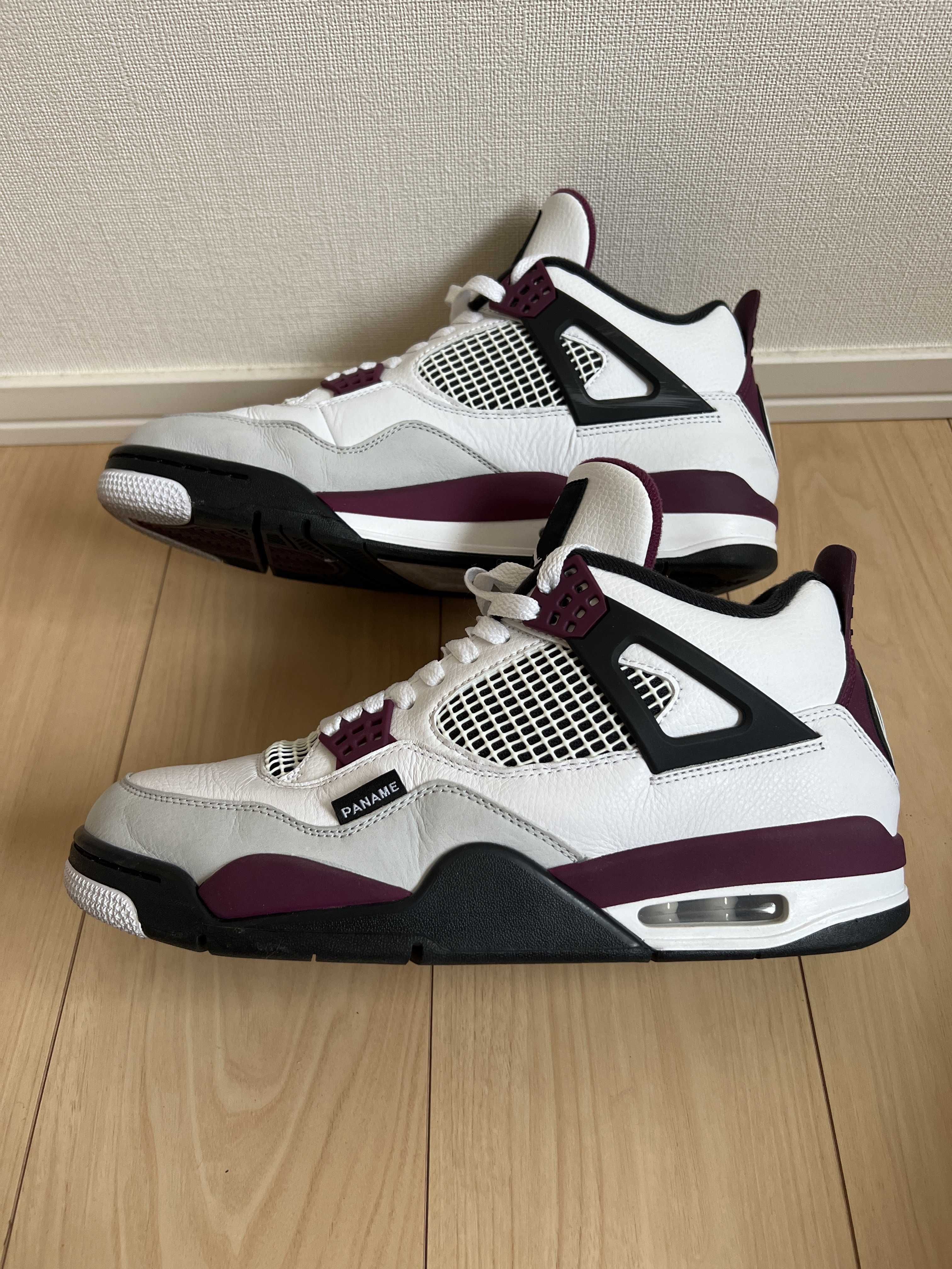 Paris Saint Germain ×Nike Air Jordan 4 Retro "White/Bordeaux/Neutral Gray"