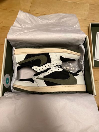 Travis Scott × Nike Women's Air Jordan 1 Low OG "Medium Olive"