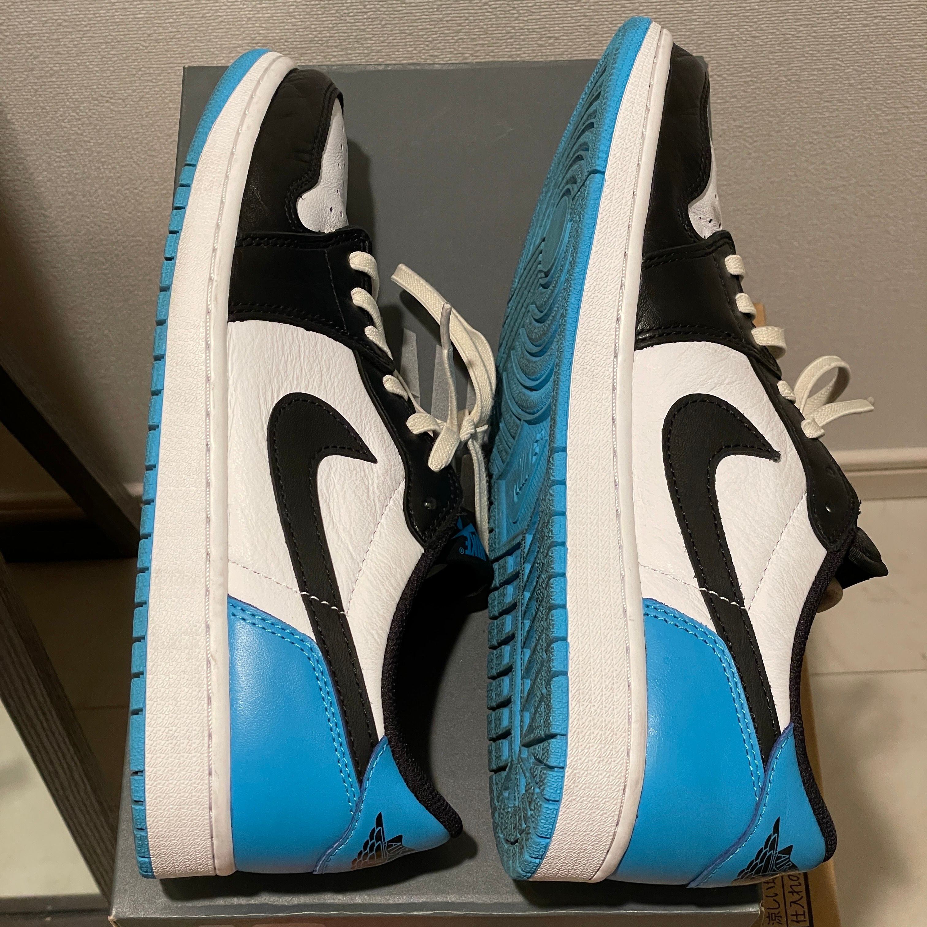 Nike Air Jordan 1 Low OG "Black and Dark Powder Blue/UNC"