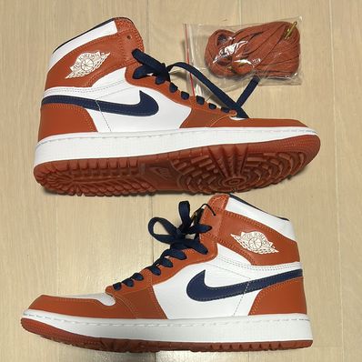 Eastside Golf × Nike Air Jordan 1 High Golf "Burnt Sunrise/Midnight Navy"
